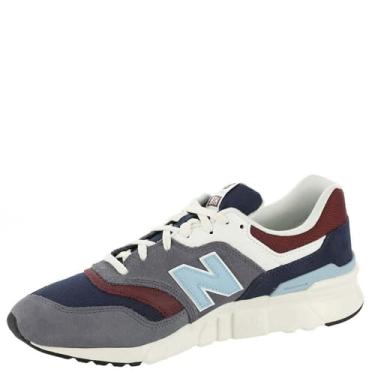 Imagem de New Balance Tênis feminino 997H V1, Cinza ártico escuro/azul marinho/vermelho mercúrio, 11