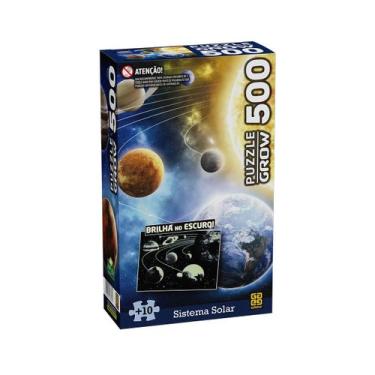 Imagem de Quebra cabeça sistema solar brilha no escuro - grow 03727