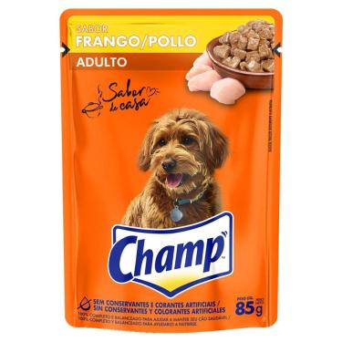 Imagem de Ração Úmida Champ Adulto sabor Frango Sachê 85g