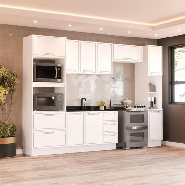 Imagem de Cozinha Compacta 250086 5 Peças Amara Branco Politorno Móveis