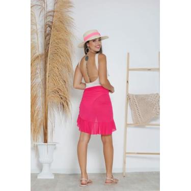 Imagem de Saída de Praia Pareo Curta - sultanafashion, Rosa