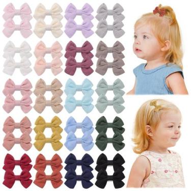 Imagem de Clipes de cabelo jollybows 40 peças de 5 cm, mini laços totalmente for