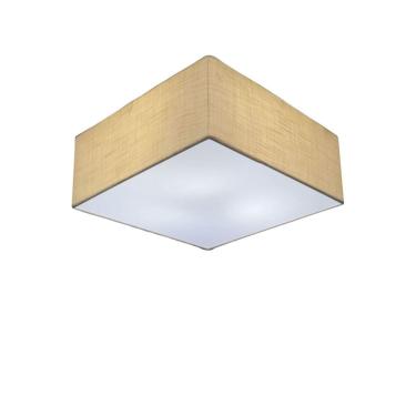 Imagem de Plafon Para Sala de Estar Quadrado SE-3001 Cúpula Cor Palha