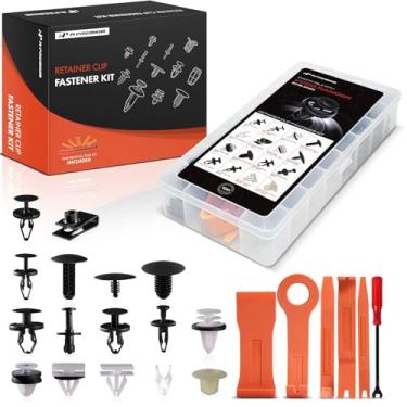 Imagem de A-Premium Kit de clipe de retentor de carro 160 peças (tipo 15) compatível com Ford Ranger 2019-2023, para-choque painel de porta dianteira e traseira conjunto de substituição de prendedor de rebite