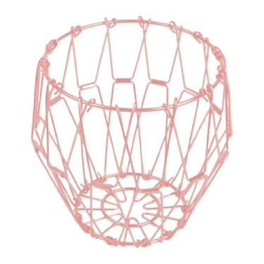 Imagem de SiaBiced Fruteira Dobrável, Organizador de Frutas, Decoração Portátil, Suporte Simples para Exibição, Cesto de Armazenamento para Mesa, Balcão E Cozinha, Rosa Ouro, Tamanho real