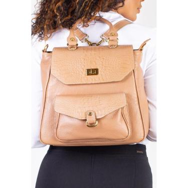 Imagem de Mochila de couro croco Joanna-Feminino