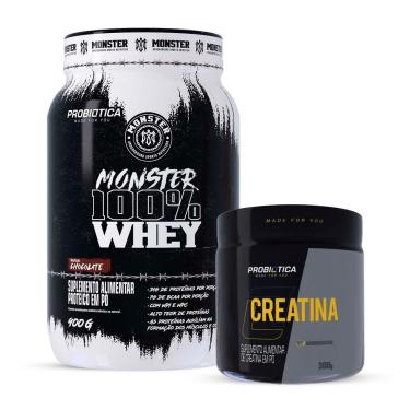 Imagem de Kit Monster Whey 900g Probiótica com Creatina 300g Original-Unissex