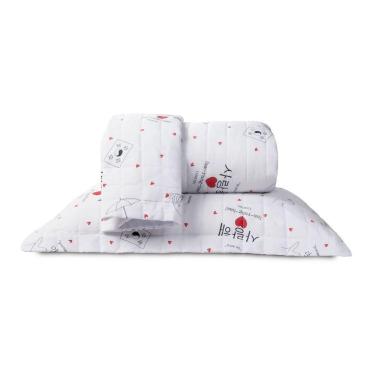 Imagem de Cobre Leito Casal Padrão Essencialle 150 Fios 3 Peças - Dorameira - 67% Algodão 33% Poliéster