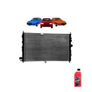 Imagem de Kit Radiador GM Monza Kadet 1.8 2.0 EFI 91/96 + Aditivo Paraflu 01 LT Rosa