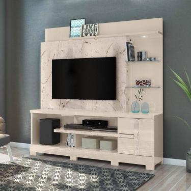 Imagem de Estante De Tv 55 Pol 182cm Com Pé Para Sala Elaris M20 - D`rossi E Off White