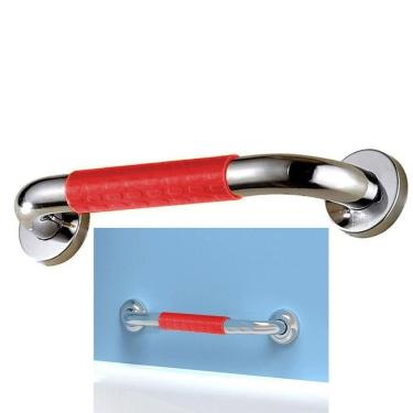 Imagem de Barra Alça De Apoio 40cm Antiderrapante Idoso Cadeirante Acessibilidade Criança Evita Queda Acidentes