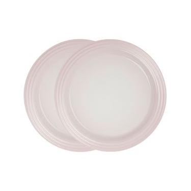 Imagem de Prato Raso 27 cm Shell Pink 2 Peças Le Creuset Prato Raso 27 M Shell Pink 2 Peças Le Creuset