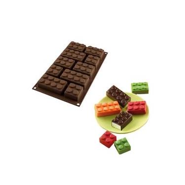 Imagem de Forma Molde Silicone Chocolate Bloco Confeitaria Silikomart