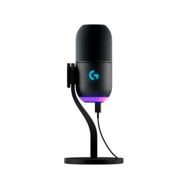 Imagem de Microfone Dinâmico Gamer Logitech G Yeti GX com RGB LIGHTSYNC, USB Plug and Play para Streaming - Preto