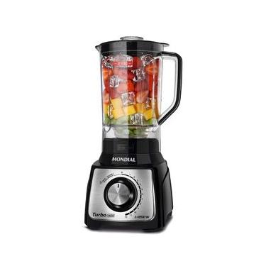 Imagem de Liquidificador Mondial Turbo Inox L1200 BI Preto/Inox 1200W com 12 Velocidades