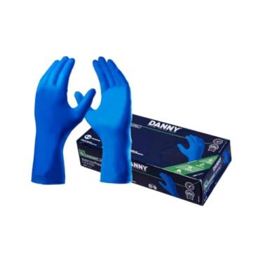Imagem de Luva Danny Sensiflex Ultra Da90510 Azul Caixa Com 50 Unidades Ambidestras Epi Segurança Ca 49218 (XG)