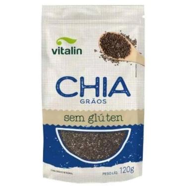 Imagem de Chia em Grãos Integral Vitalin 120g