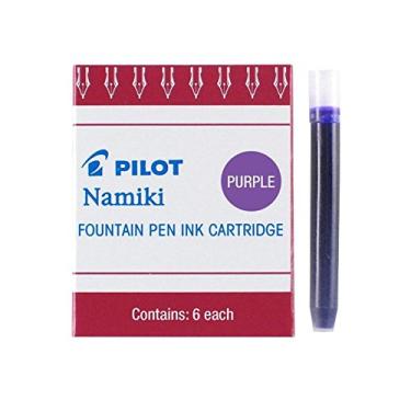 Imagem de Cartucho de tinta para caneta-tinteiro Pilot Namiki IC50, Unitário, Roxa, Pack of 6
