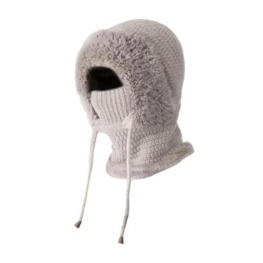 Imagem de Generic Balaclava, máscara facial completa para pesca, esqui, motociclismo e outras atividades ao ar livre, Cinza