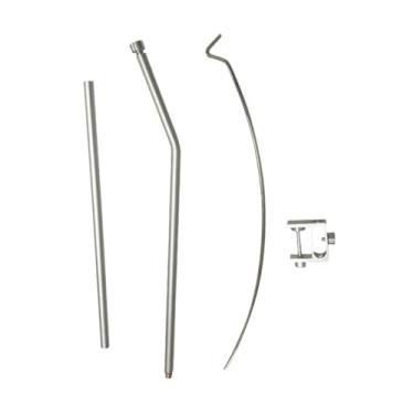 Imagem de Generic Suporte de lanterna dobrável para camping, ideal para pesca, jardim, churrasco e viagens, Seção Prata 2