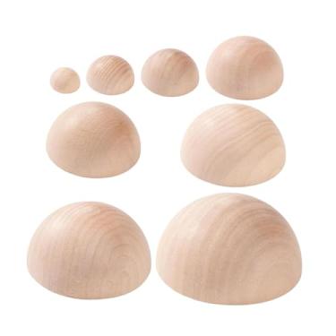 Imagem de Fenteer Conjunto de 8 peças de 7 tamanhos de prensa para pratos de cerâmica, ferramenta para cerâmica semicircular, prensa de madeira para tampo de cerâmica e