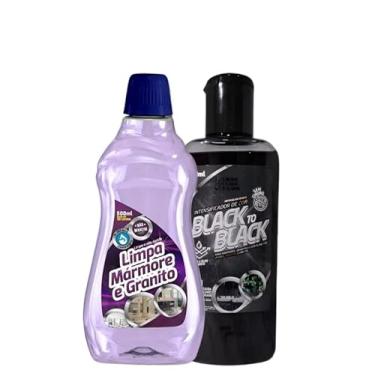 Imagem de Kit de limpeza preto 140 ml + Limpador para mármore e granito Limpador para azulejos