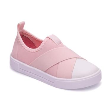 Imagem de Pimpolho Tênis Infantil Calce Fácil com Elástico, Azul, Tamanho 28-34 Confortável, Sem Cadarço (Rosa, BR, Criança de 4 a 8 anos, Numérico, 33)