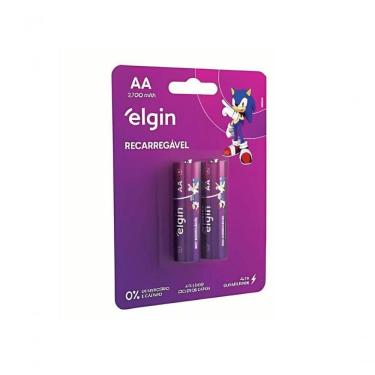 Imagem de Pilha Recarregável Elgin Aa 2700mah Blister Com4