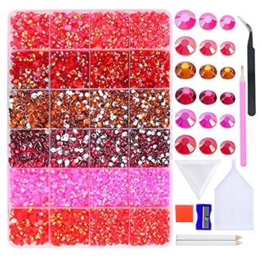 Imagem de LIUDAMAI 33000 peças Jelly AB resina strass 3 4 5 mm flatback cristais strass glitter pedra para decoração DIY super glitter cristal flatback pedras grandes strass para arte em unhas (C4)