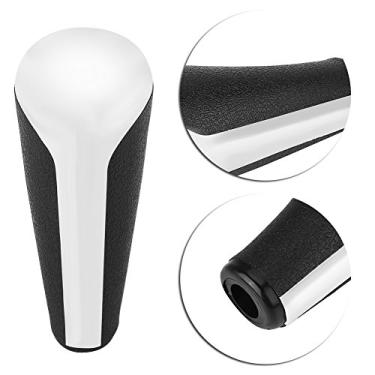 Imagem de Cryfokt Manopla de Mudança de Marcha para Carro, Luxuosa, Preta, Lisa, Plástico Abs, Compatível Com 206, 207, 307, 308, 408, 508, 2008, 301