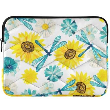 Imagem de Lindas capas para laptop com flores de libélula floral para MacBook Pro 13 polegadas, universal, acessórios de computador de 13 a 14 polegadas