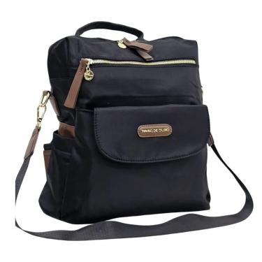 Imagem de Mochila Bolsa Pavão De Ouro preto impermeável-Feminino
