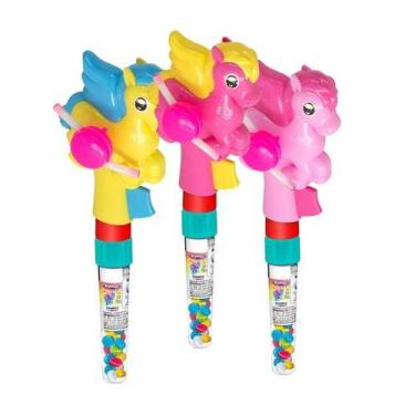 Imagem de Unicórnio de Brinquedo que Brilha Vem com Docinhos Kit 3 - Facina Food