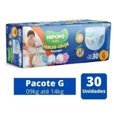 Imagem de Fralda Calça Hipopó Baby 1 Pacote Tamanho G