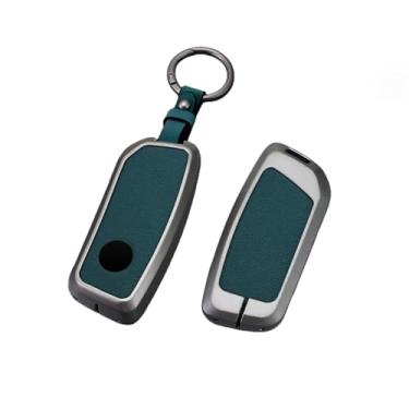 Imagem de Capa anti-riscos de liga de zinco para chave de carro, compatível com BMW X1 U11 / 7 Series G70 I7 X7 G07 LCI IX I20 G09 XM U06 G81 M3 2023(Ring buckle-green)