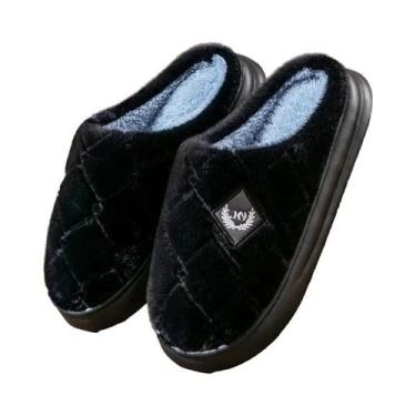 Imagem de Chinelos De Plataforma Masculinos Com Pelúcia, Sola De EVA Com Memória