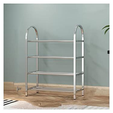 Imagem de Organizador de sapatos de aço inoxidável organizador de prateleira pode armazenar 12 pares de sapatos corredor sala de estar varanda sapateira (tamanho : A) ()