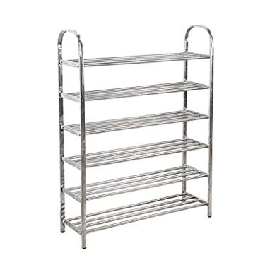 Imagem de Organizador de sapatos, sapateira, prateleira de metal de aço inoxidável, organizador de sapatos, quarto, sala de estar, corredor, sapateira, cozinha, talheres, prateleira, armário de sapatos