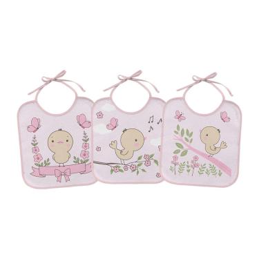 Imagem de Babador para Bebê 3 Unidades 17,5 cm x 22 cm Bercinho