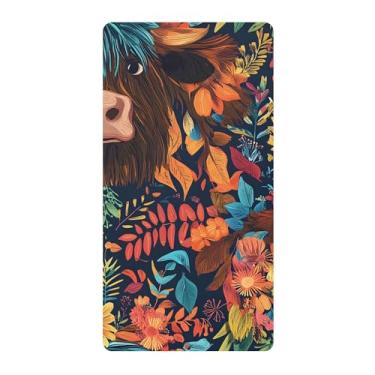 Imagem de xigua Lindo lençol de berço de vaca Highland para meninas e meninos, lençol de berço macio e respirável adequado para berço padrão e cama de criança pequena