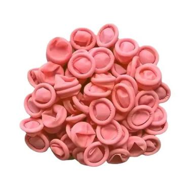 Imagem de Dedeiras De Látex Descartáveis Multicoloridas 100/300 Unidades Com Bor