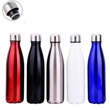 Imagem de Garrafa Térmica Aço Inox Parede Dupla À Vácuo Pino De Bolich  Café Águ