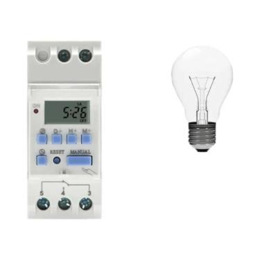 Imagem de Temporizador Digital Programável De 7 Dias Com Relé De Controle AC 12V