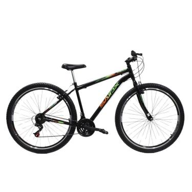 Imagem de Bicicleta Aro 29 Quadro Aço 21 Vel Freios V Brake Saidx Premium Preto Verde Laranja