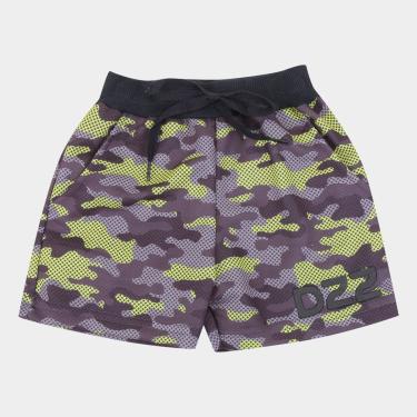 Imagem de Bermuda Moletom Infantil Duzizo Camuflada Masculina-Masculino