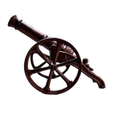 Imagem de Canhão Ornamental Jardim Minha Casa Ferro Fundido