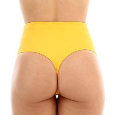Imagem de Calcinha de biquíni avulsa hot pants sunkini fio dental lateral larga 