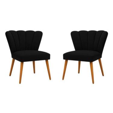 Imagem de Kit 2 Cadeiras Liz Para Penteadeira Quarto Salão De Estética - Móveis 