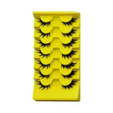 Imagem de Cílios Postiços De Visom Sintético Cat Eye Winged End Veltrinay Manga 