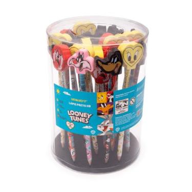 Imagem de Lápis Hb com Borracha na Ponta Looney Tunes Pote c/30 Und Leo&Leo Leon